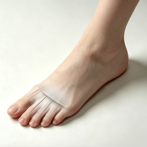 ワイヤーで固定された足の指